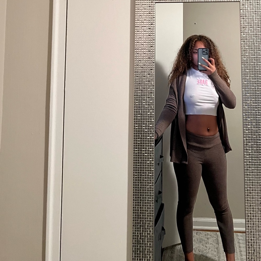 Two piece set - Brown sweater & leggings